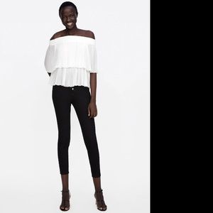 NTW Zara Women’s White Pleated Shirt